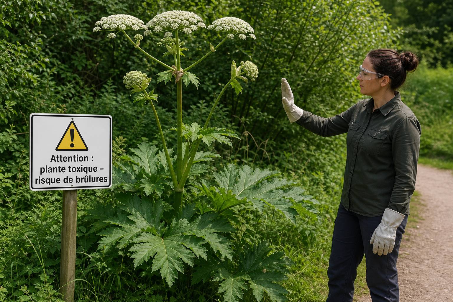 La berce du Caucase : reconnaître et éviter cette , scène bien-être naturelle