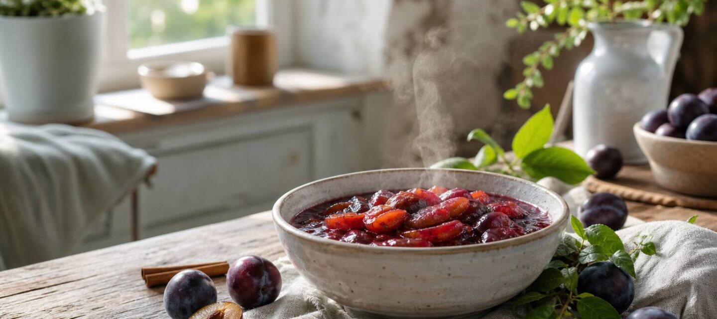 Compote de prunes : la recette douce de saison