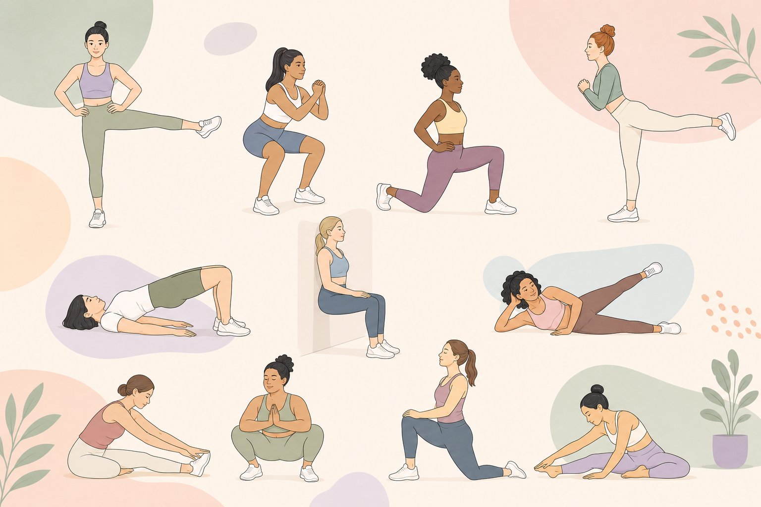 Cuisses musclées : 7 exercices doux et efficaces à la maison