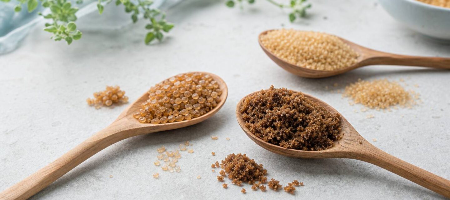 Sucre complet : différences avec le sucre roux et bienfaits
