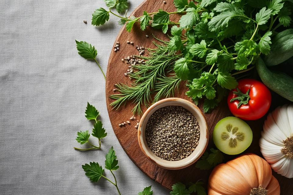 Bols d'herbes et graines — dossier alimentation Bientitude