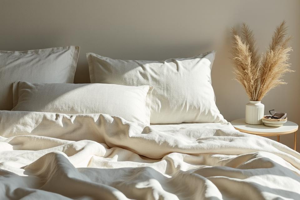 Lin froissé au matin — dossier sommeil Bientitude